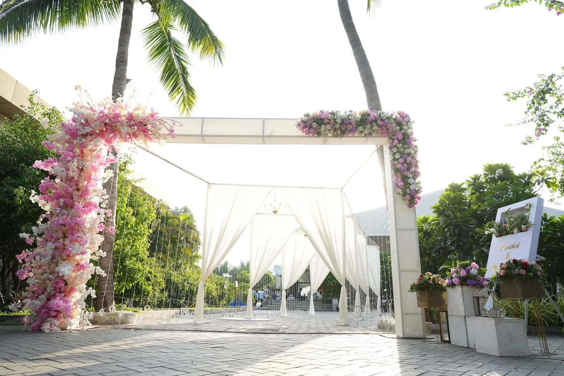 Outdoor celebration setting from the KNR collection